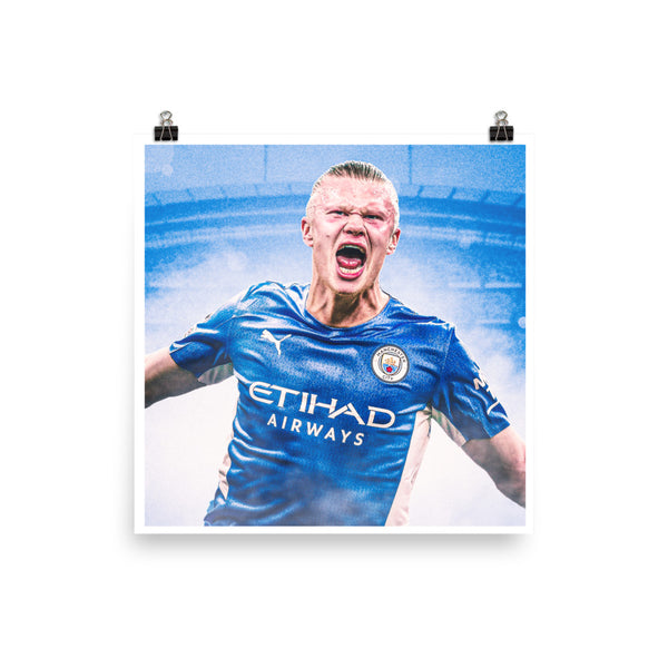 Erling Haaland to Man City Poster